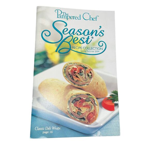 Pampered Chef Seasons Best Cook Books Lot of 7 Antipasti Dessert Wraps Recipes - Picture 7 of 12